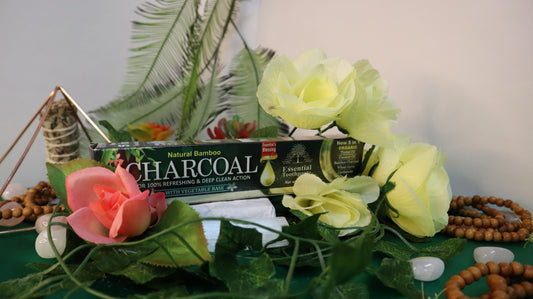 Non-Flouride Natural Bamboo 5 in 1 Charcoal Toothpaste